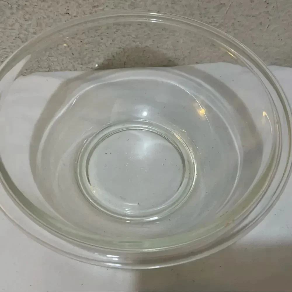 Vintage Pyrex 1.5 Qt Clear Glass Ovenware Dish Bakeware Lid Casserole USA Made
